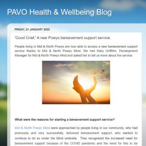 Pavo Blog on Bereavement Support Service