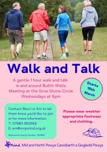 Walk and Talk Builth Wells Poster