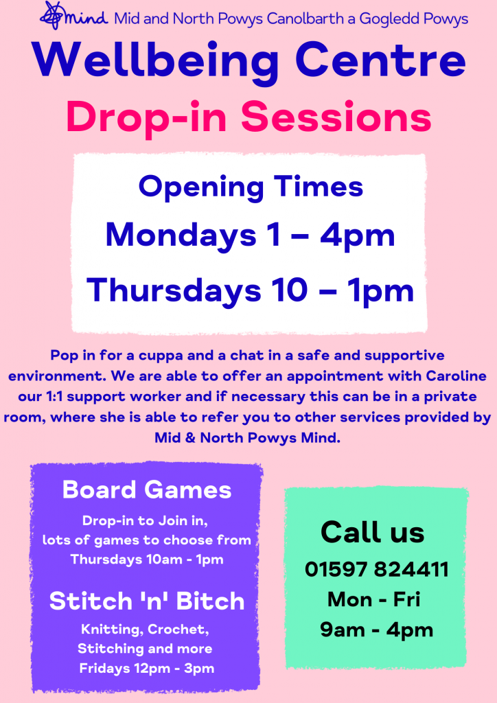 Wellbeing Centre Opening Times