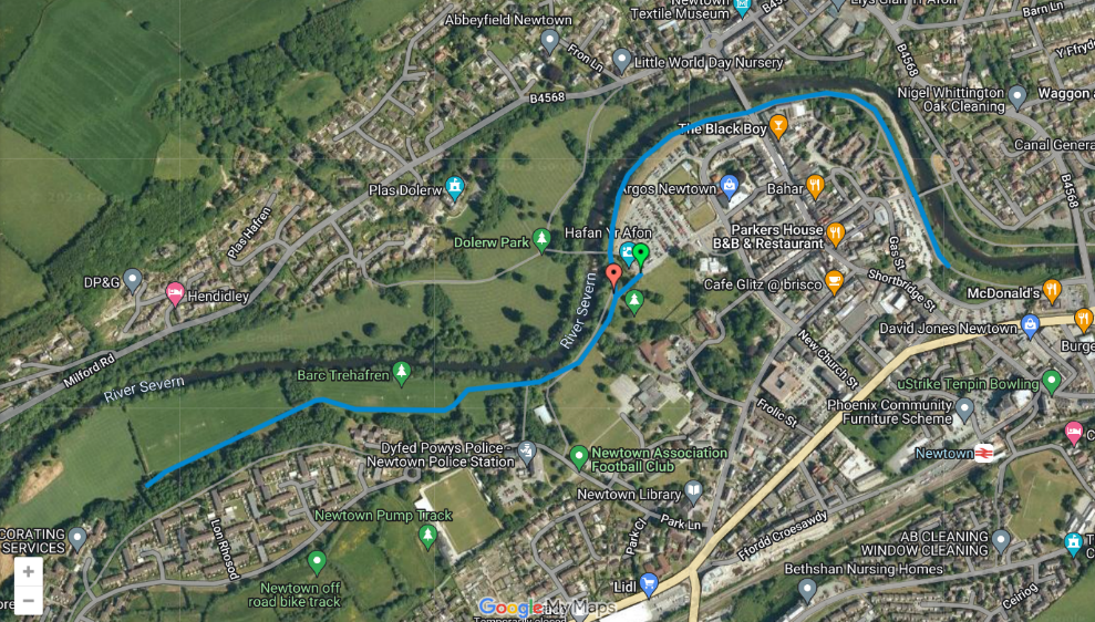 Google Map - Newtown Park Run