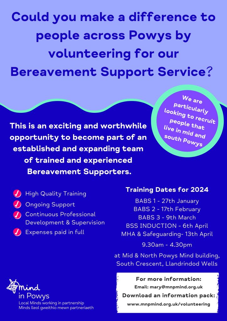 Bereavement Support Volunteer Recruitment