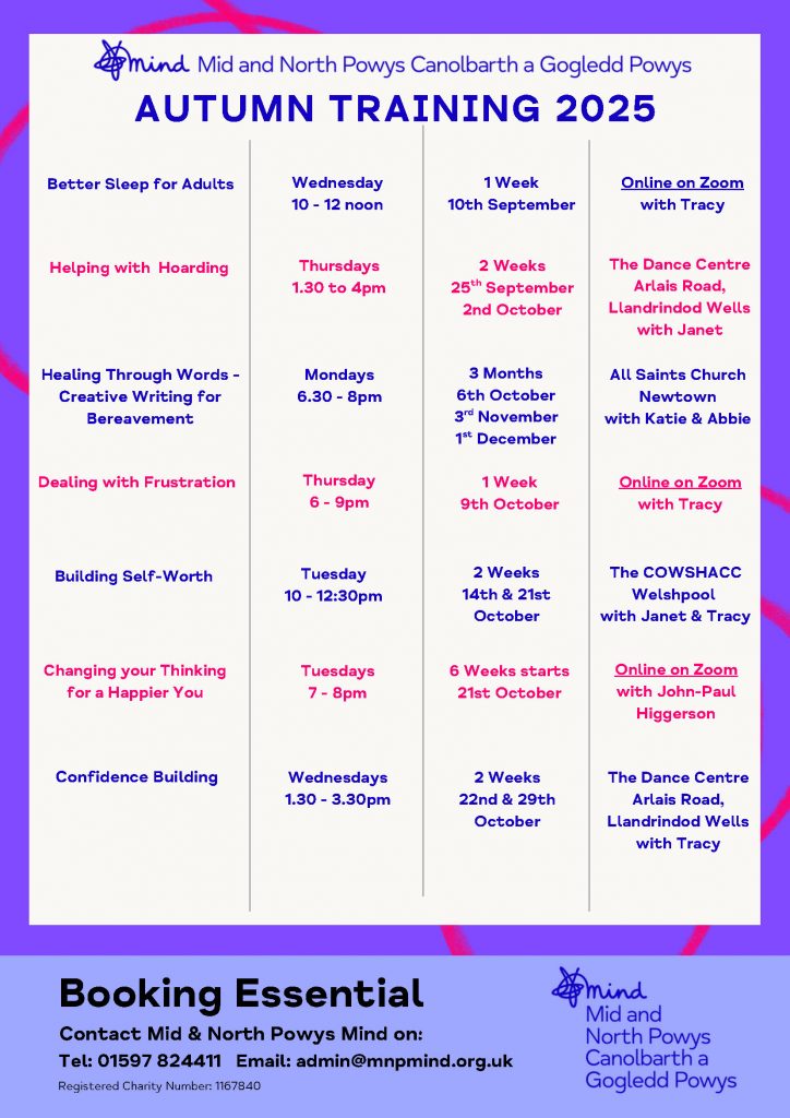 Poster for Autumn Training 2025 - Page 1