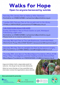 Walks for Hope Spring 2026