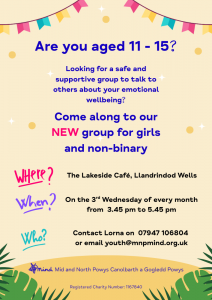 11-15 Girls and Non-Binary Group