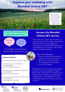 Blended Online CBT with Silvercloud poster