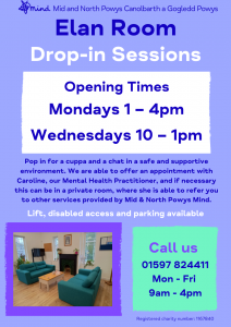 Poster for Elan Room Opening Times