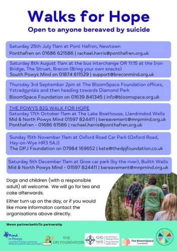 July-Dec Walks for Hope